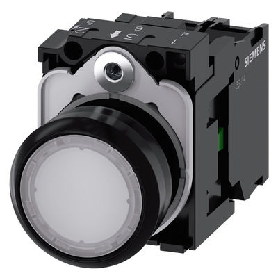 PLC 3SU1102-0AB60-1BA0 SIRIUS ACT полный блок кнопка 1NO белый винтовой терминал