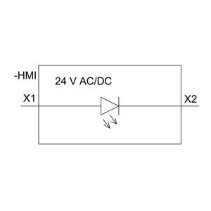 PLC 3SU1102-6AA40-1AA0 SIRIUS ACT Полный блок Пилотный свет 24V AC/DC Пластмассовый освещенный гладкий объектив