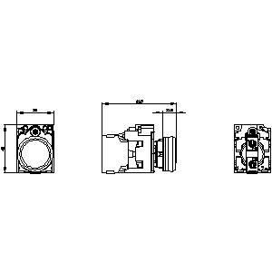 PLC 3SU1102-6AA40-1AA0 SIRIUS ACT Полный блок Пилотный свет 24V AC/DC Пластмассовый освещенный гладкий объектив