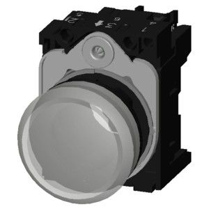 Полный пилотный блок света SIRIUS ACT 3SU1102-6AA60-1AA0 с пластиковым гладким линзовым флеш
