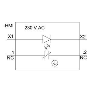 PLC 3SU1106-0AB20-1CA0 SIRIUS ACT Полный блок Нажатие кнопки Пластмассовый освещенный моментный