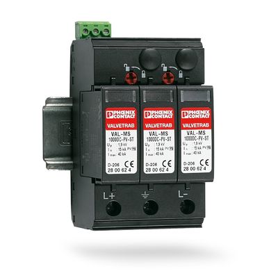 2801161 VAL-MS-T1/T2 1000DC-PV/2 V-FM Класс 1/2 Молниеносный защитник для 3 полюсов