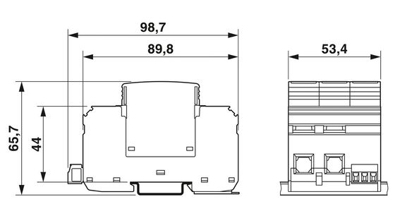 2801161 VAL-MS-T1/T2 1000DC-PV/2 V-FM Класс 1/2 Молниеносный защитник для 3 полюсов