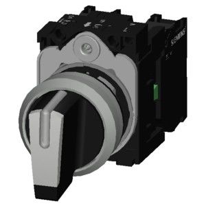 3SU1150-2BM60-1NA0 Металлическая короткая ручка SIRIUS ACT Выборщик переключатель не освещен 3 позиции