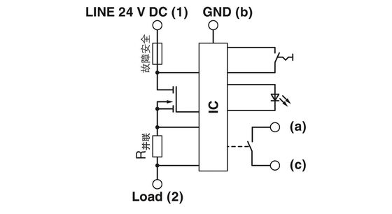 24 V DC 2800907 CB E1 24DC/10A NO P Электротехнический выключатель 5 полюсов