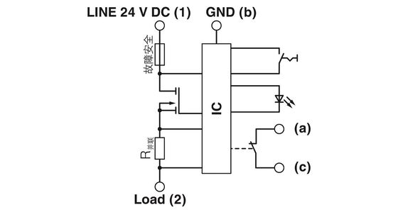 24DC/2A NC P 2800916 CB E1 Выключатель для электронного оборудования с номинальной частотой 24 В постоянного тока