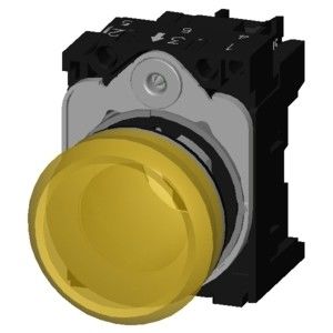 Гладкая линза 24V AC/DC Металлический блестящий освещенный пилотный свет для SIRIUS ACT Complete Unit
