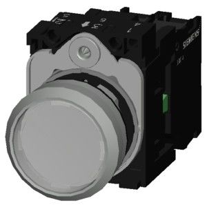 3SU1156-0AB70-1BA0 Металлическая блестящая кнопка для моментального SIRIUS ACT Полный блок