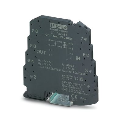 Система защиты от перенапряжения 2 полюса 24 В DC 2804610 LIT 1X2-24