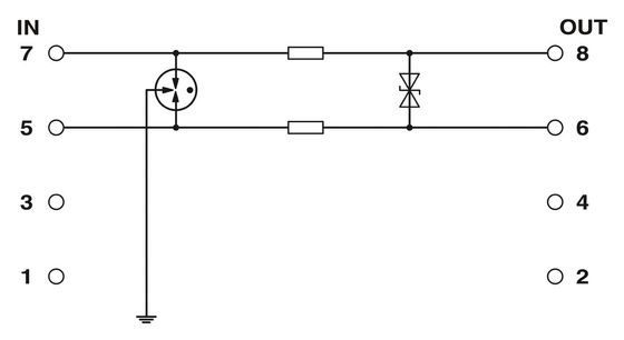 Система защиты от перенапряжения 2 полюса 24 В DC 2804610 LIT 1X2-24