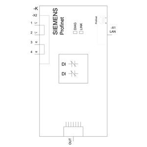 Продвинутые технологии PLC 3SU1400-1LK10-1AA1 SIRIUS ACT Profinet интерфейсный модуль черный