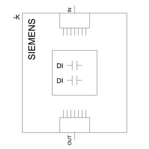 Удобный для пользователя ПЛК 3SU1400-1MA10-1BA1SIRIUS ACT PROFINET с терминальным модулем 2DI черный