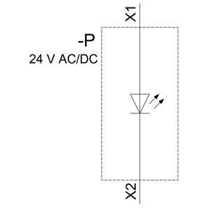 Сириус ACT PLC LED модуль 3SU1401-1BB20-1AA0 с передней установкой и винтовым терминалом