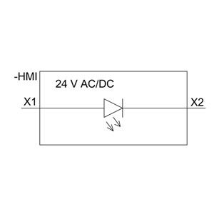 Сириус ACT PLC LED модуль 3SU1401-1BB20-1AA0 с передней установкой и винтовым терминалом