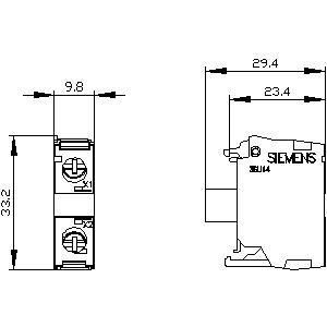 PLC 3SU1401-1BB40-1AA0 SIRIUS ACT светодиодный модуль с передней установкой и винтовым терминалом