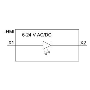 SIRIUS ACT PLC 3SU1401-1BG20-1AA0 светодиодный модуль с передней установкой и винтовым терминалом