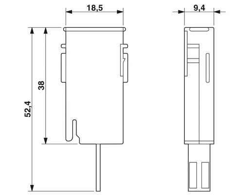 Продвинутая технология 2838542 CTM 2X1- 60DC Стеклозащитный разъем с 1 полюсом и 60 В постоянного тока