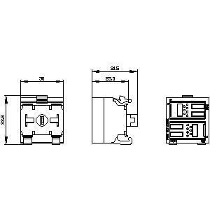 PLC 3SU1401-1MC60-1CA1 SIRIUS ACT PROFINET терминальный модуль с 2DI светодиодом белого цвета