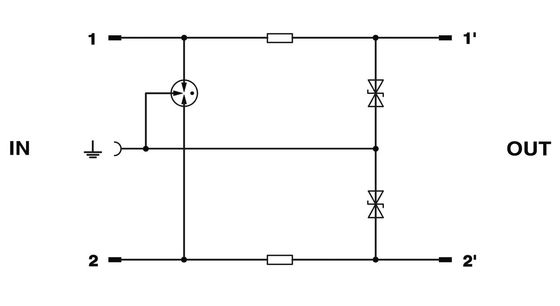 Продвинутая технология 2838542 CTM 2X1- 60DC Стеклозащитный разъем с 1 полюсом и 60 В постоянного тока