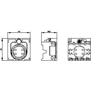 PLC 3SU1500-0BA10-0AA0 Пластик 4 места B SIRIUS ACT держатель Прочный и долговечный