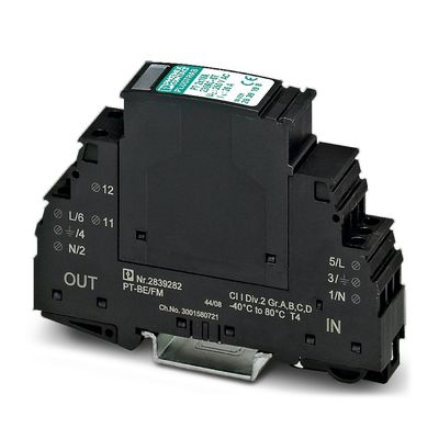2839185 PT 2X1VA-120AC-ST Протектор от перенапряжения для номинальных схем 120В переменного тока