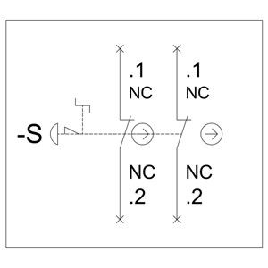 Оборудование для командных устройств PLC 3SU1801-0NB00-2AC2 Аварийная остановка