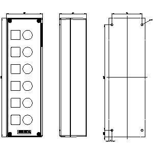 PLC 3SU1806-0AA00-0AB1 Пластиковые 6 командных точек SIRIUS ACT корпуса для поверхности