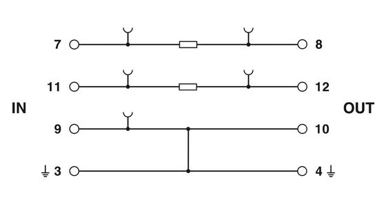 1 полюс 2856139 PT 2X1-BE Защита от перенапряжения