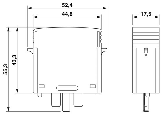 350 V переменное напряжение 2856595 VAL-MS 350 VF ST Защита от перенапряжения типа 2 с двумя полюсами