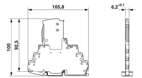 TTC-6P-2-HC-M-24DC-PT-I защитник от перенапряжения 2 полюса и 24 В постоянного номинального напряжения для защиты
