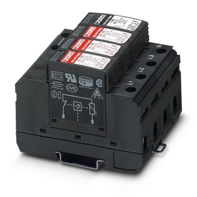 2858577 VAL-MS 320/3 1-FM Защита от перенапряжения типа 2 в диапазоне 230 Вт переменного тока 4-полюсный