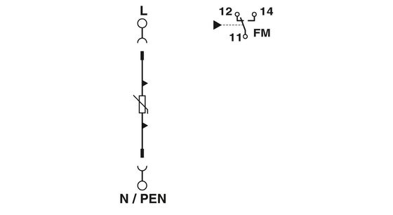 1 Полюс 2868033 VAL-MS 60/FM Phoenix Контактный тип 2 Протектор от перенапряжения Полюс номинальное напряжение