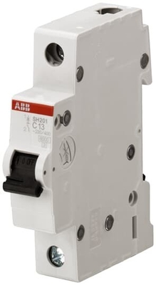 Разрывная способность 1P D 16 A MCB SH201-D16 Миниатюрный выключатель с кривой BCD D