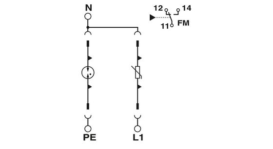 VAL-SEC-T2-2C-350-FM Защита от перенапряжений типа 2 5V AC... 250V AC 125V DC 200mA DC 3 полюса