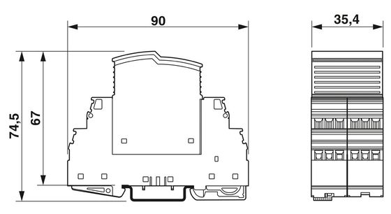 5V AC... 250V AC 125V DC 200mA DC 2905348 VAL-SEC-T2-1S-175-FM Защитник от перенапряжений типа 2