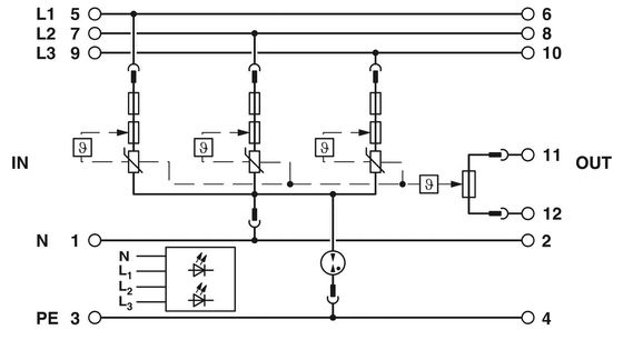 5V AC... 250V AC 125V DC 200mA DC 2905348 VAL-SEC-T2-1S-175-FM Защитник от перенапряжений типа 2