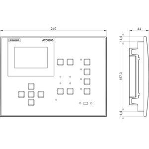Устройство управления передачей ATC 6500 с 180x240 мм ЖК-дисплеем PLC 3KC9000-8TL50