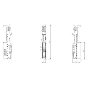 6ES7193-6BP20-0BA0 ET 200SP BaseUnit BU15-P16 A10 2B ПЛК для промышленных применений