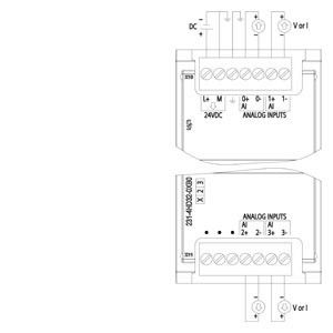 PLC 6ES7231-4HD32-0XB0 SM 1231 AI аналоговый входный модуль с удобным интерфейсом