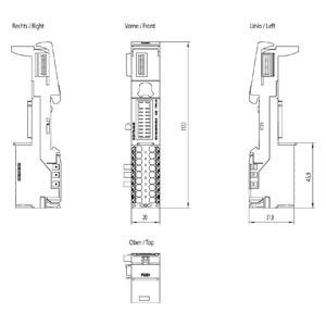 Siemens 6ES7193-6BP00-0BU0 ET 200SP BaseUnit BU20-P16 A0 2B U0 для бесшовной интеграции