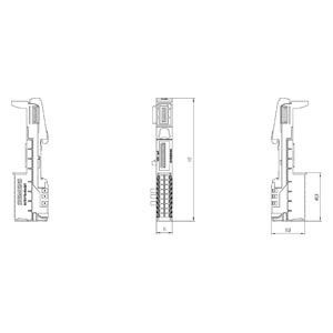 Siemens 6ES7193-6BP00-0DA1 ET 200SP Базовый блок BU15-P16 A0 2D/T