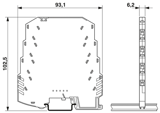 2804649 LIT LIT 4X1-24 Phoenix Contact Surge Protector для 24 В постоянного тока