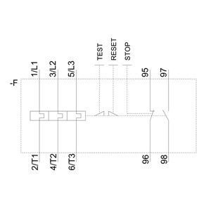 Контактная нагрузка 3RU6126-1KB0 Размер релета напряжения S0 Класс 10 для установки на контакты
