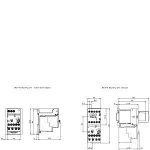 3RU7 Размер S00 Контактная нагрузка 3RU7116-0EB0 Перегрузка реле с 51,00 x 102,00 x 84,00MM