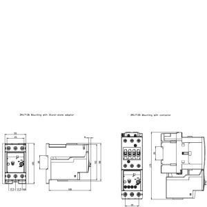 ПРОТЕКТИВНАЯ 3RU7136-4FB0 S2 Реле перегрузки с размерами 61,50 x 96,00 x 109,00 мм