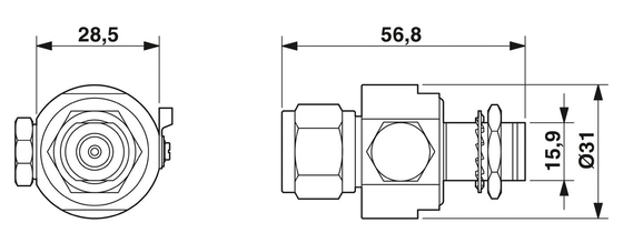 2801051 CN-UB-280DC-3-SB Phoenix Contact Surge Protector Номер полюса 2 Номинальное напряжение