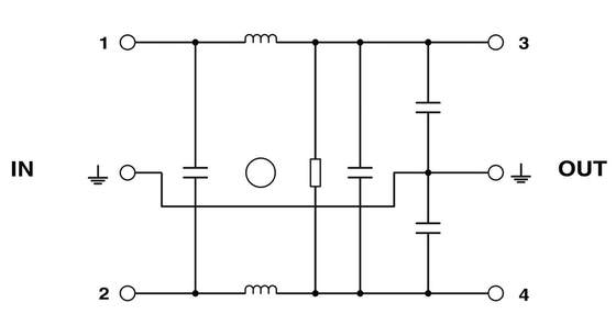 240V AC L-N 50Hz 60Hz Номинальная частота центра EMC фильтр для контактного феникса NEF 1-3