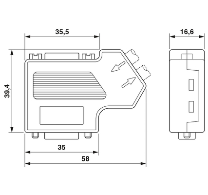 2708999 SUBCON-PLUS-CAN/SC2 Phoenix Contact D-SUB Bus Connector для простой установки