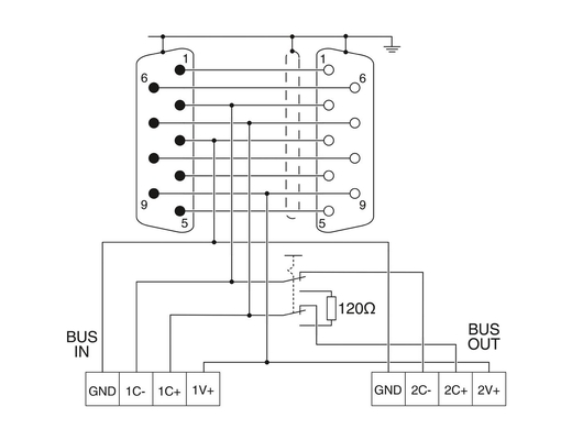 2708999 SUBCON-PLUS-CAN/SC2 Phoenix Contact D-SUB Bus Connector для простой установки
