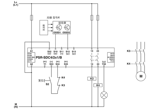 2981486 PSR-SCP-24DC/SDC4/2X1/B Реле безопасности контактного контакта Феникса с теорией релета напряжения